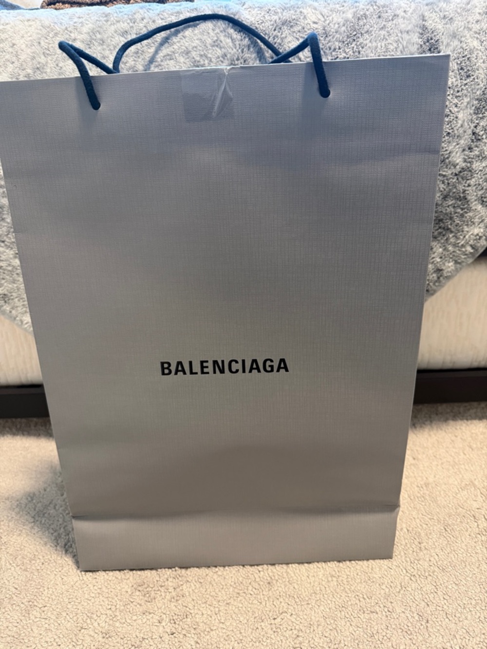 Balenciaga Gray Gift Bag